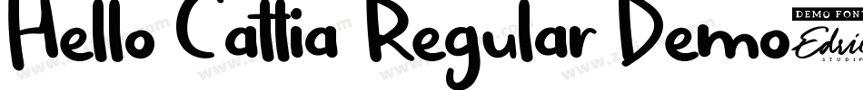 Hello Cattia Regular Demo字体转换